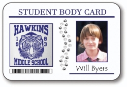 Stranger Things Student Body ID Card Will Byers HALLOWEEN Costume Accessory